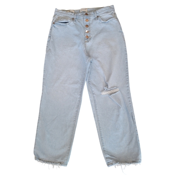 Universal Thread Vintage Straight Distressed Denim Jeans Size 12/31 - Picture 3 of 5